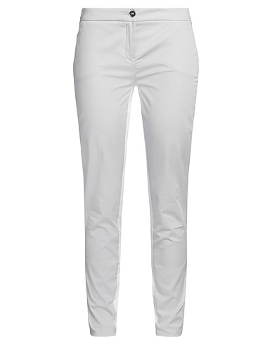 TRU TRUSSARDI Casual trouser Light grey 98% Cotton, 2% Elastane