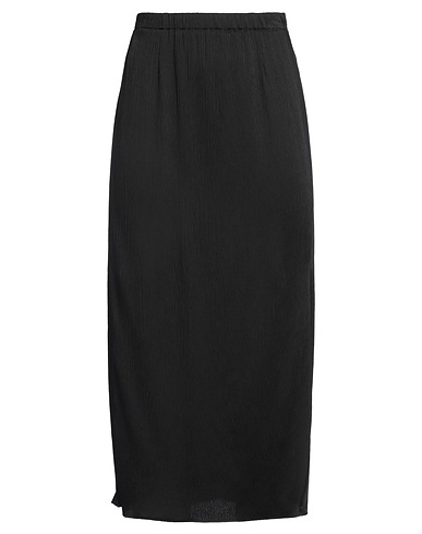 FORTE_FORTE Midi skirt Black 52% Acetate, 48% Viscose