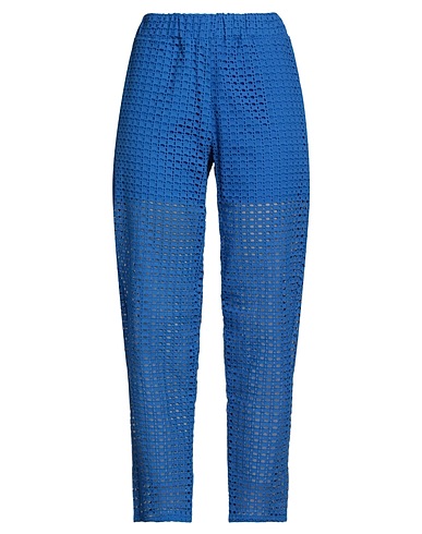 TRUSSARDI JEANS Casual pants Bright blue 100% Cotton