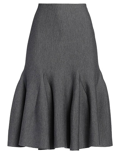 ALAÏA Falda midi Gris 94% Lana, 5% Poliamida, 1% Elastán