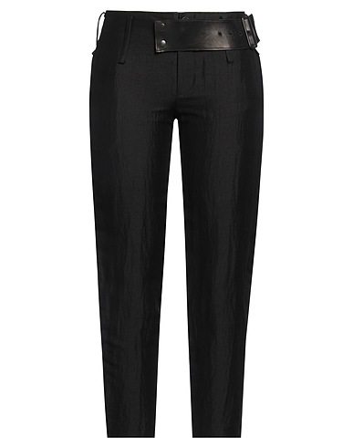 YOHJI YAMAMOTO Hosen Schwarz 53% Ramie, 34% Cupro, 13% Leinen, Polyester, Baumwolle