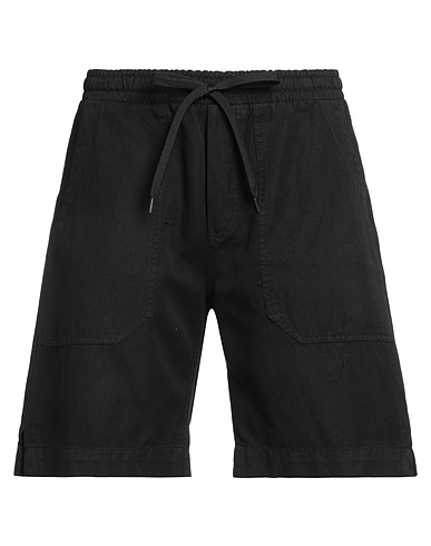ICE PLAY Shorts & Bermudas Schwarz 64% Baumwolle, 36% Leinen