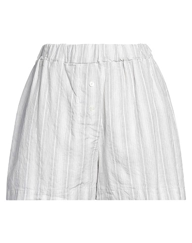CROSSLEY Shorts & Bermuda Light grey 48% Linen, 26% Organic cotton, 26% Recycled cotton