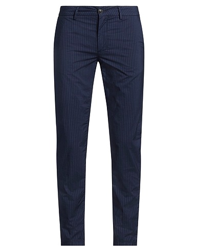 TELERIA ZED Casual pants Navy 99% Cotton, 1% Polyester