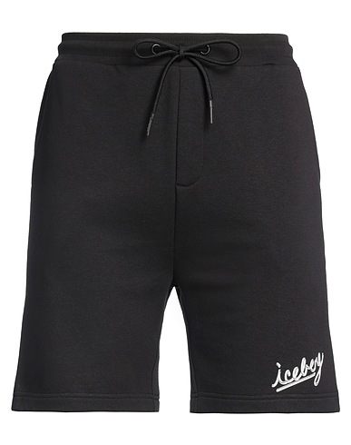 ICEBERG Shorts & Bermuda LOONEY TUNES Black 68% Cotton, 20% Modal, 12% Polyester