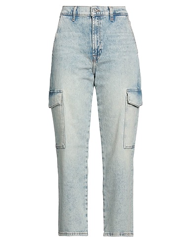 7 FOR ALL MANKIND Denim trousers Blue 99% Cotton, 1% Elastane