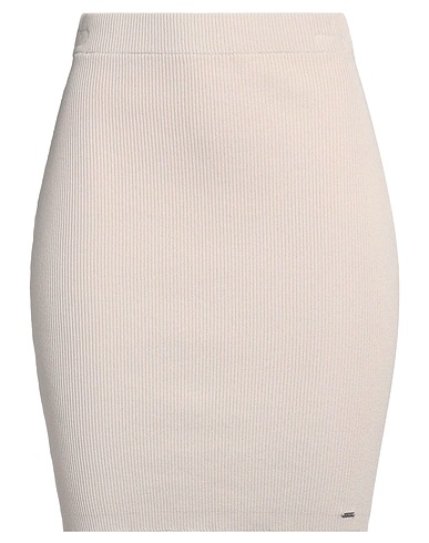 GUESS Mini skirt Beige 65% Viscose, 35% Polyamide