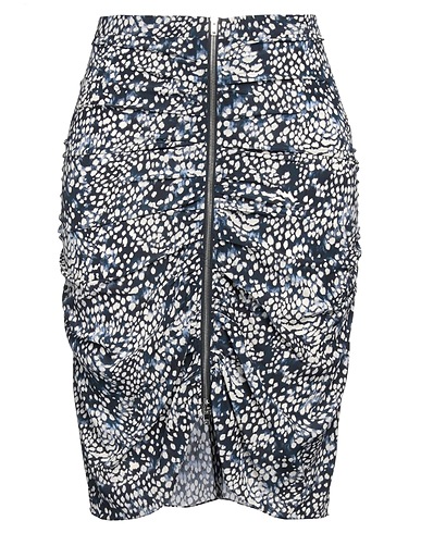 ISABEL MARANT Midi skirt Midnight blue 91% Silk, 9% Elastane