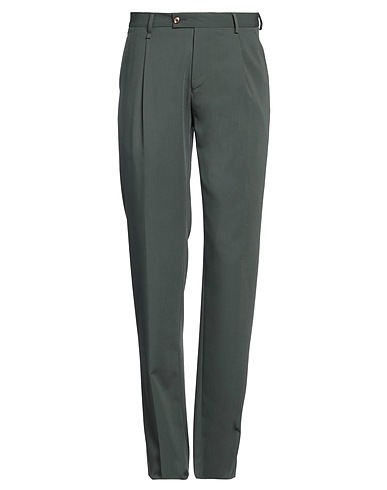 SUITHOMME Casual pants Dark green 70% Polyester, 24% Viscose, 6% Elastane