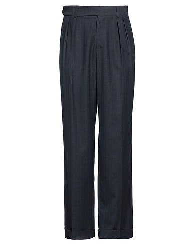 DANIELE ALESSANDRINI Casual trouser Midnight blue 80% Polyester, 20% Viscose