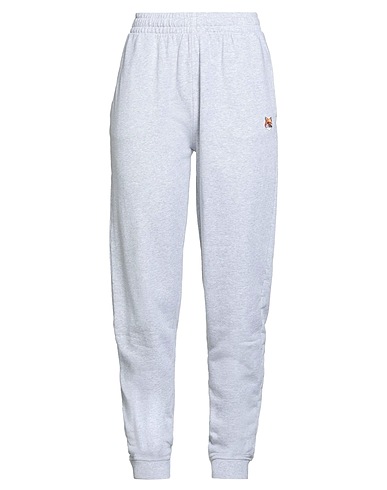 MAISON KITSUNÉ Pantalone Grigio chiaro 100% Cotone