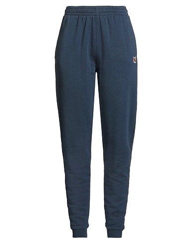 MAISON KITSUNÉ Casual trouser Navy blue 100% Cotton