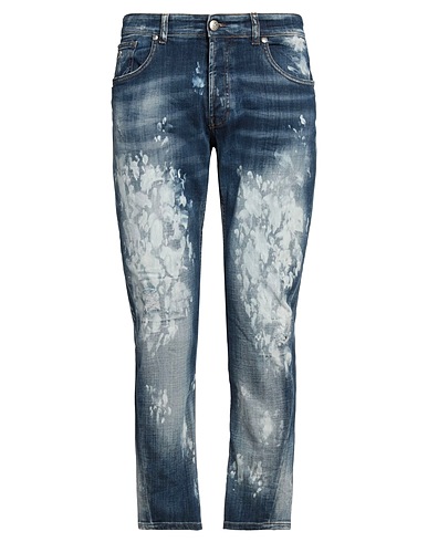 JOHN RICHMOND Denim pants Blue 98% Cotton, 2% Elastane