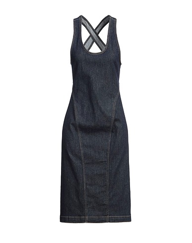 ALAÏA チューブドレス ブルー コットン 90% / ポリエチレン 8% / ポリウレタン 2%