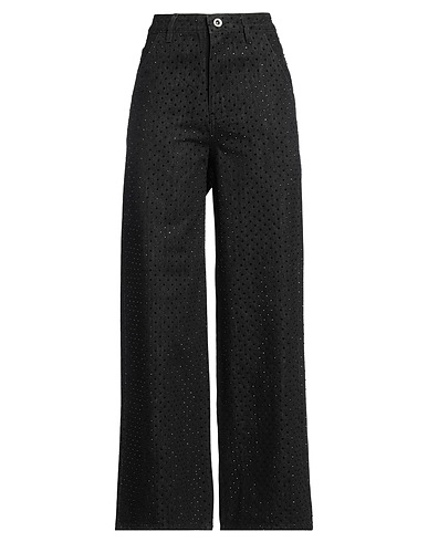 SELF-PORTRAIT Jeans Schwarz 100% Baumwolle