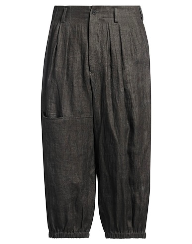 YOHJI YAMAMOTO POUR HOMME Casual pants Dark brown 100% Linen