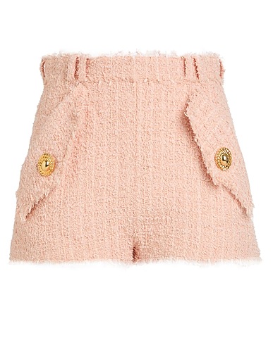 BALMAIN Shorts & Bermuda Blush 79% Polyamide, 15% Virgin Wool, 6% Cotton