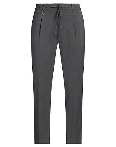 PAOLO PECORA Casual pants Lead 54% Polyester, 44% Wool, 2% Elastane