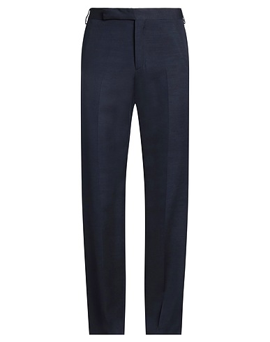 LARDINI Casual pants Midnight blue 98% Viscose, 2% Silk