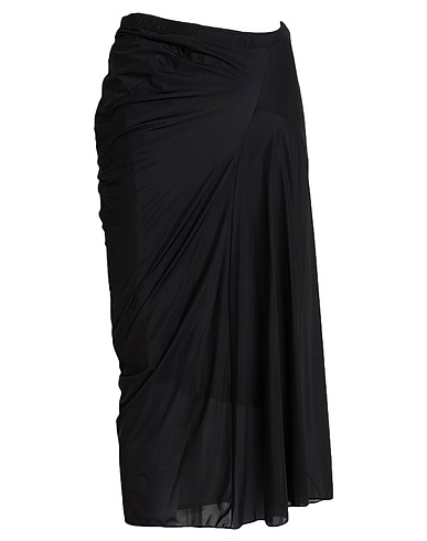 DRIES VAN NOTEN Midi skirt Black 75% Polyamide, 25% Elastane