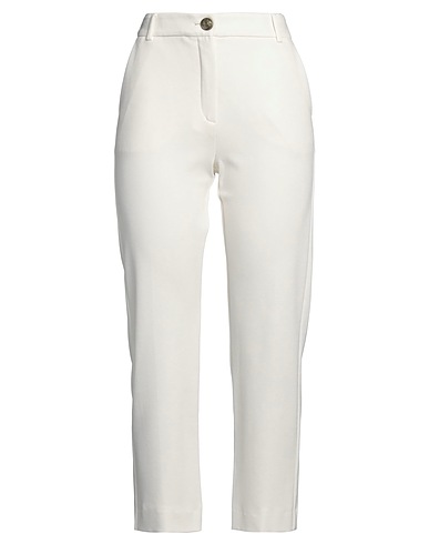 MARELLA Casual pants BE SMART Off white 65% Viscose, 30% Polyamide, 5% Elastane