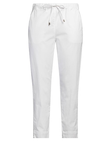 MAX MARA Pantalon LEISURE Blanc 98% Coton, 2% Élasthanne