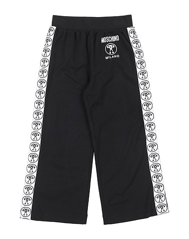 MOSCHINO KID Hosen Schwarz 100% Baumwolle, Elastan, Polyester