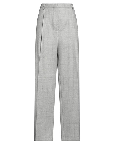 DRIES VAN NOTEN Casual trouser Light grey 100% Wool