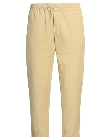 PAOLO PECORA Casual trouser Beige 63% Cotton, 35% Linen, 2% Elastane