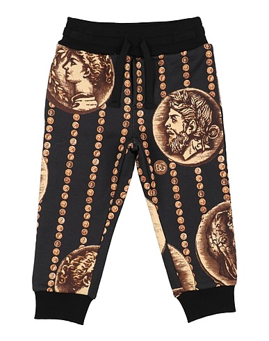 DOLCE&GABBANA Casual pants Black 100% Cotton, Elastane