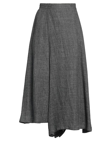 Y'S YOHJI YAMAMOTO Falda midi Gris 100% Lino