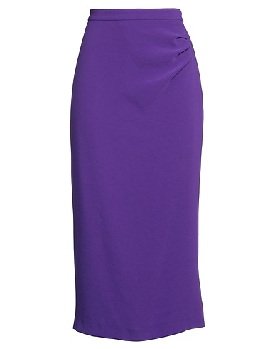 XANDRES Jupe mi-longue Violet foncé 72% Polyester, 28% Polyester recyclé