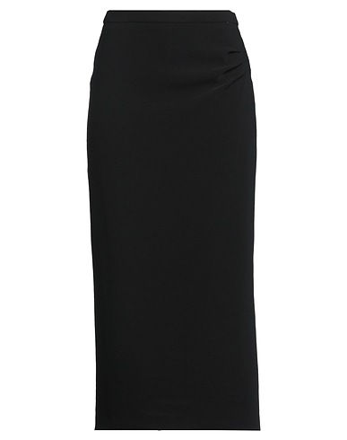 XANDRES Midi skirt Black 72% Polyester, 28% Recycled polyester