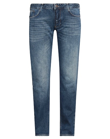 EMPORIO ARMANI Denim pants Blue 99% Cotton, 1% Elastane