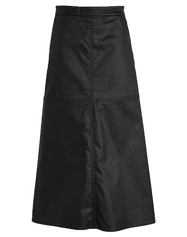 MAX&Co. Midi skirt INCROCI
 Black 64% Cotton, 33% Polyester, 3% Elastane