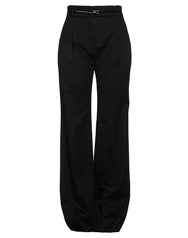 MAX MARA STUDIO Casual trouser Black 100% Virgin Wool