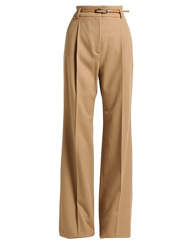 MAX MARA STUDIO Pantalon Camel 100% Laine vierge