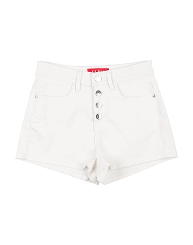 GUESS Shorts & Bermuda White 52% Cotton, 28% Lyocell, 18% Polyester, 2% Elastane