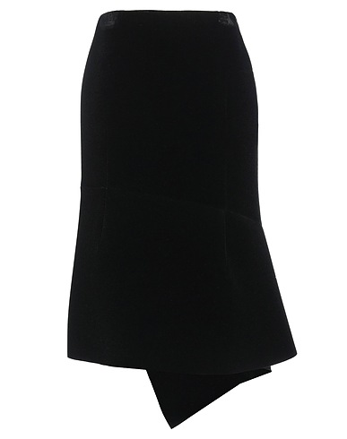 DRIES VAN NOTEN Midi skirt Black 68% Polyester, 32% Modal
