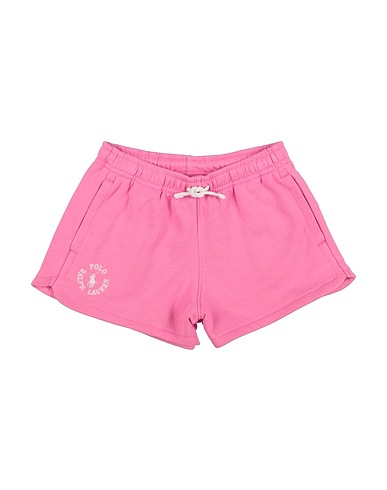 POLO RALPH LAUREN Shorts & Bermuda BIG PONY LOGO FRENCH TERRY SHORT
 Magenta 87% Cotton, 13% Polyester