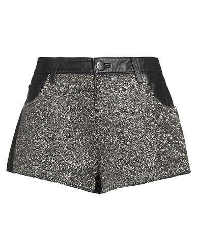 ONE TEASPOON Pantalone pelle Nero 100% Pelle di agnello