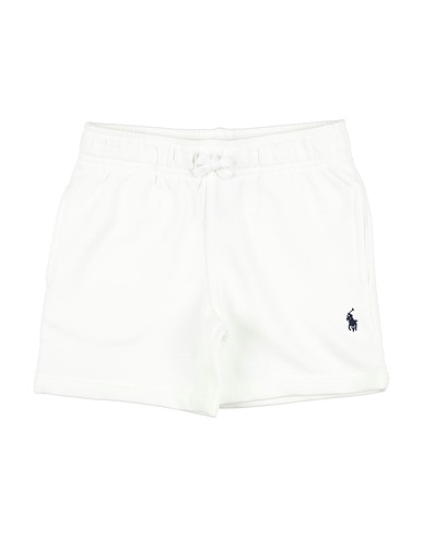 POLO RALPH LAUREN Shorts & Bermuda FRENCH TERRY DRAWSTRING SHORT
 White 87% Cotton, 13% Polyester
