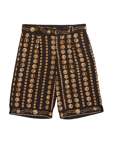 DOLCE&GABBANA Shorts & Bermuda Dark brown 100% Silk
