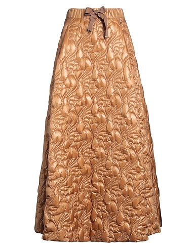 HERNO Maxi Skirts Camel 100% Polyamide, Cotton, Polyester