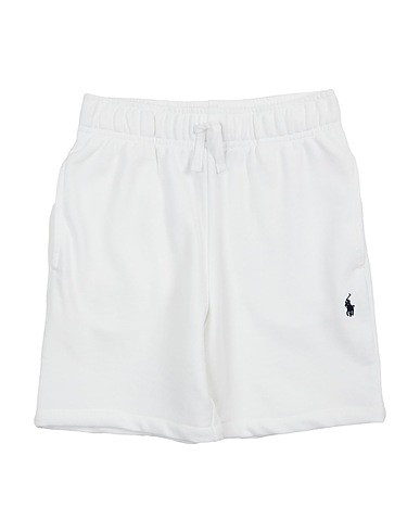 POLO RALPH LAUREN Shorts & Bermuda FRENCH TERRY DRAWSTRING SHORT
 White 87% Cotton, 13% Polyester