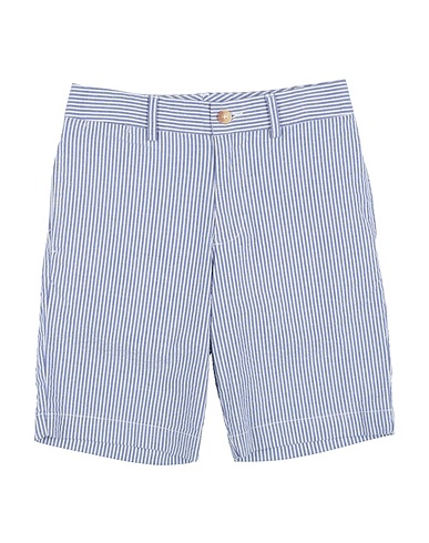 POLO RALPH LAUREN Shorts & Bermuda STRETCH COTTON SEERSUCKER SHORT
 Slate blue 98% Cotton, 2% Elastane