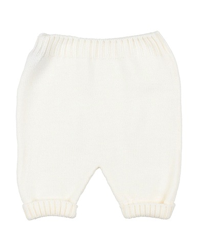 LITTLE BEAR Casual pants Cream 100% Virgin Wool
