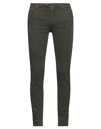 TELERIA ZED Casual pants Dark green 97% Cotton, 3% Elastane