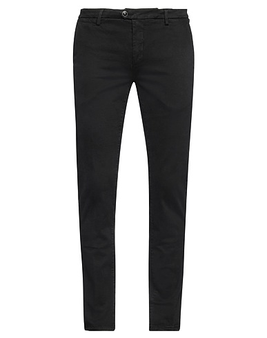 TELERIA ZED Casual pants Black 97% Cotton, 3% Elastane
