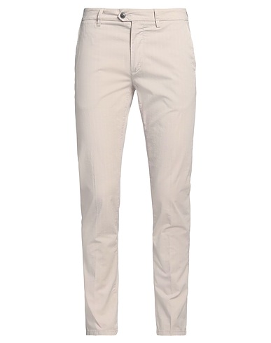 TELERIA ZED Casual trouser Beige 97% Cotton, 3% Elastane